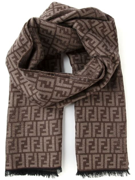 fendi brown scarf|fendi scarf men's.